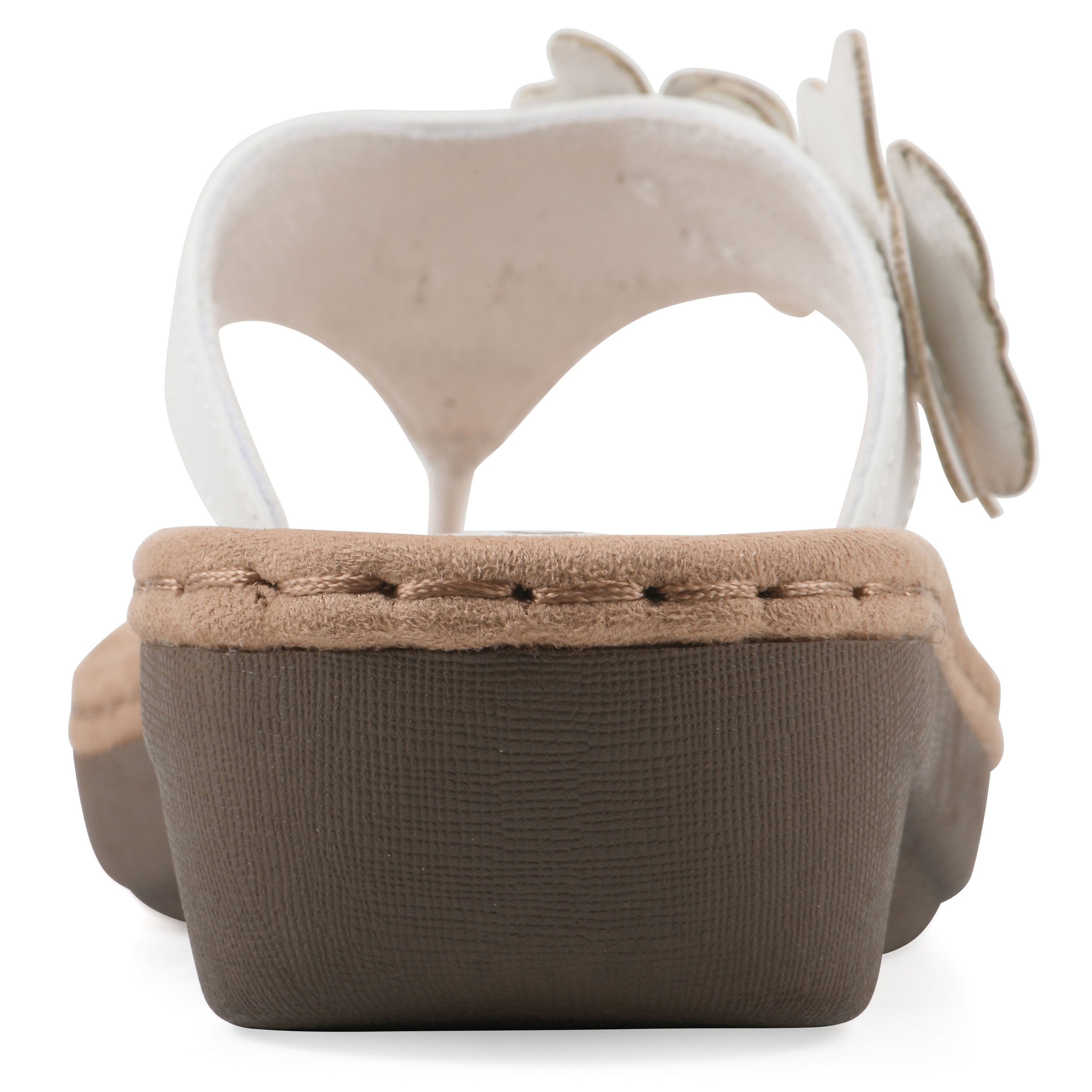 Cassilia Floral Mini Wedge Sandal, WHITE SMOOTH, on-hover image number 1