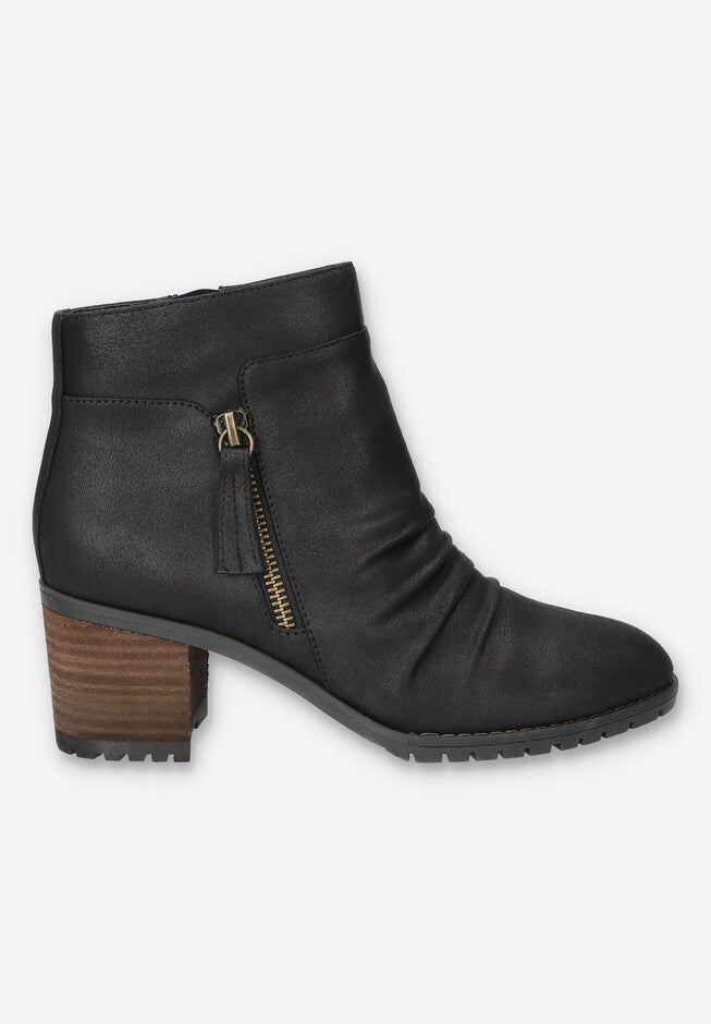Janita Block Heel Ankle Boot, BLACK, alternate image number 2