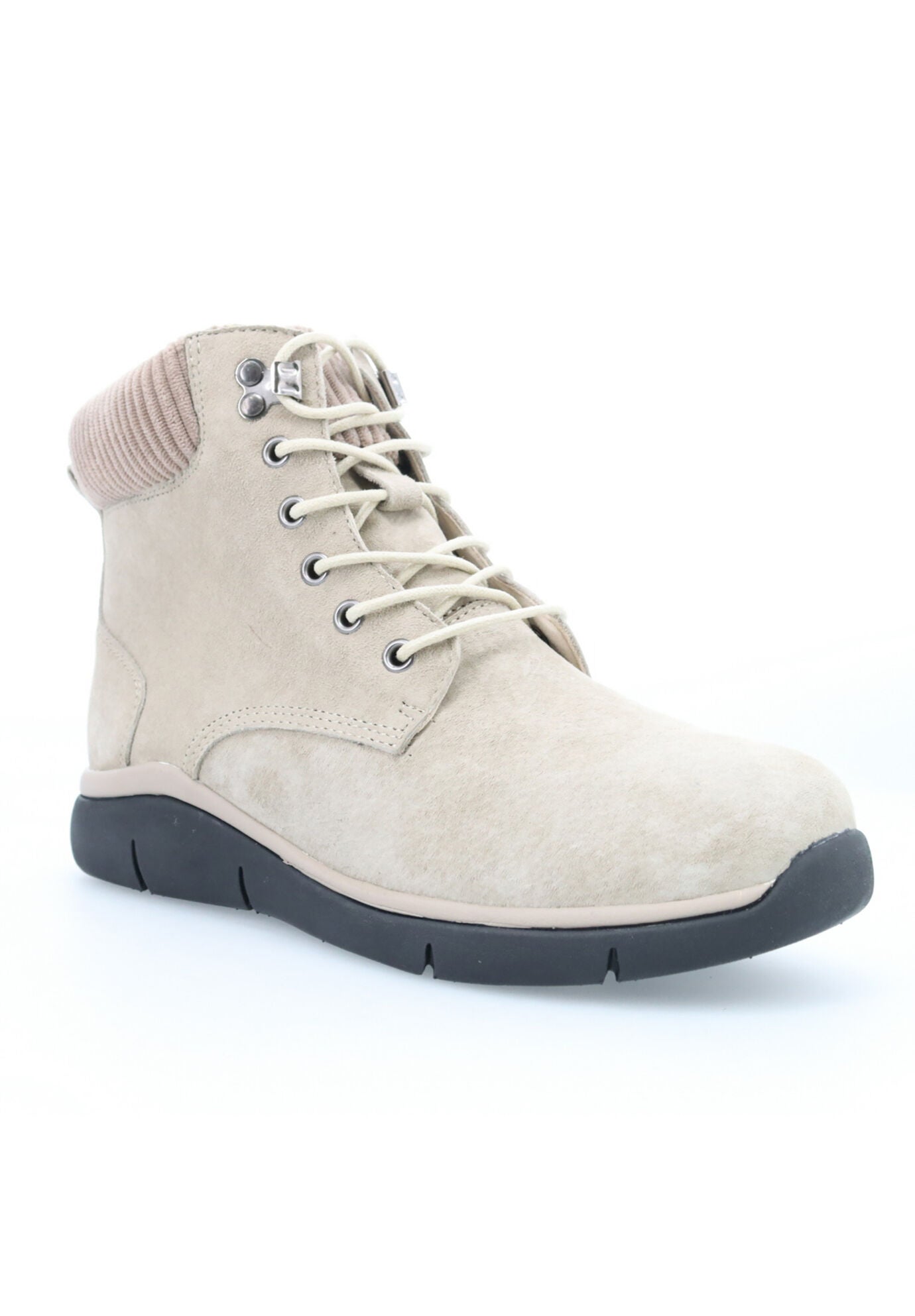 Propet Scarlet Suede Ankle Bootie, SAND, hi-res image number 0