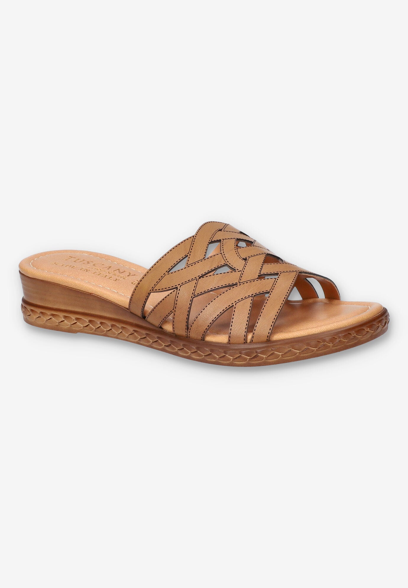 Edda Wedge Sandal, COGNAC, hi-res image number 0