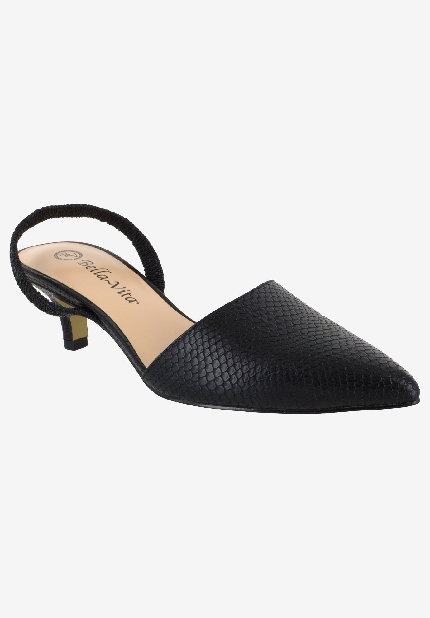 Sarah II Slingback&nbsp; &nbsp;, BLACK SNAKE, hi-res image number 0
