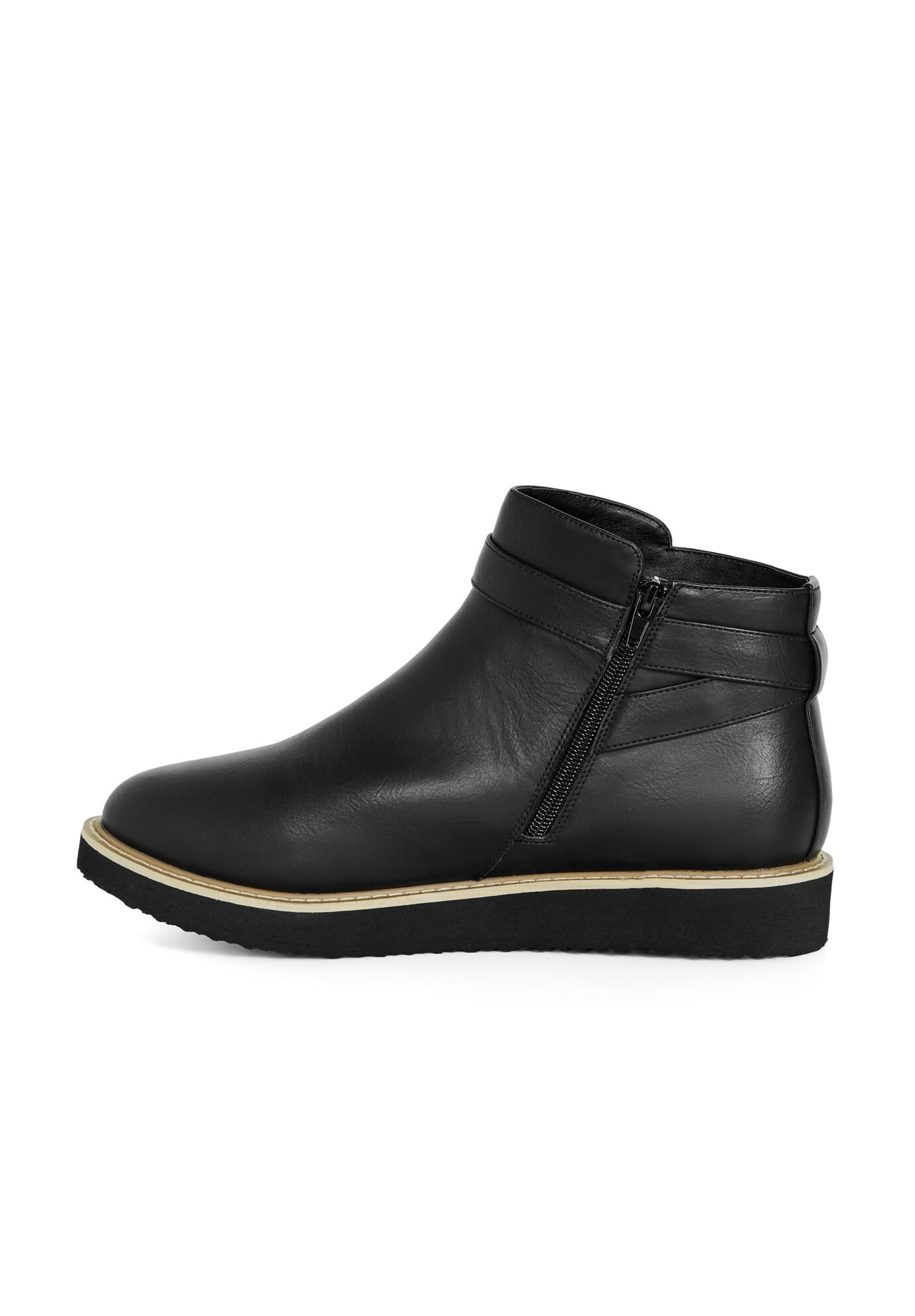 WIDE FIT Valentina Ankle Boot, BLACK, alternate image number 3