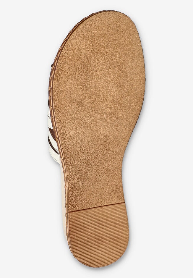 Edda Wedge Sandal, WHITE, alternate image number 5