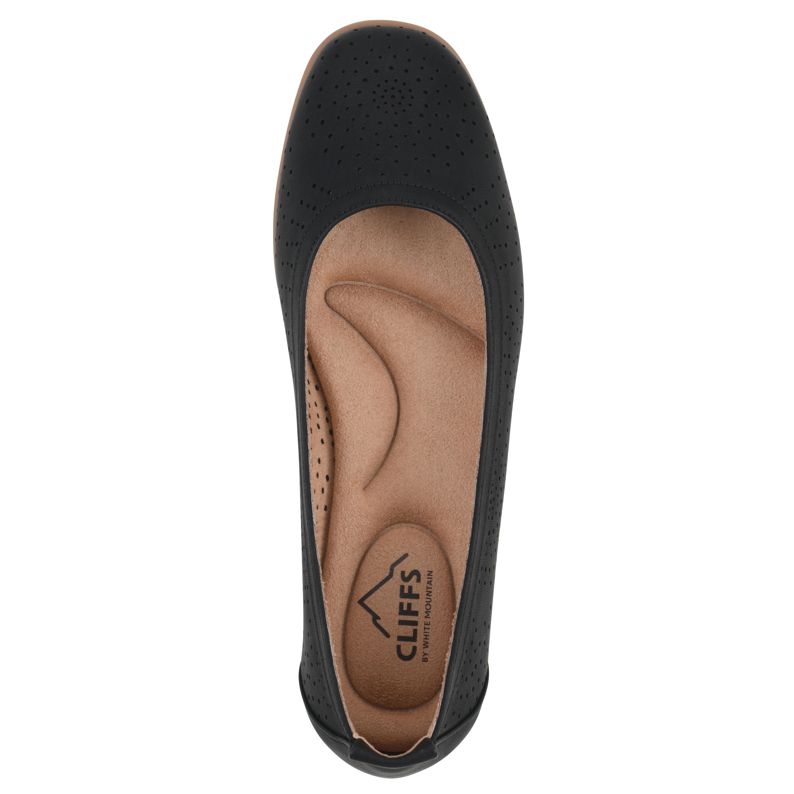 Cortney Ballet Flat, BLACK SMOOTH, alternate image number 4
