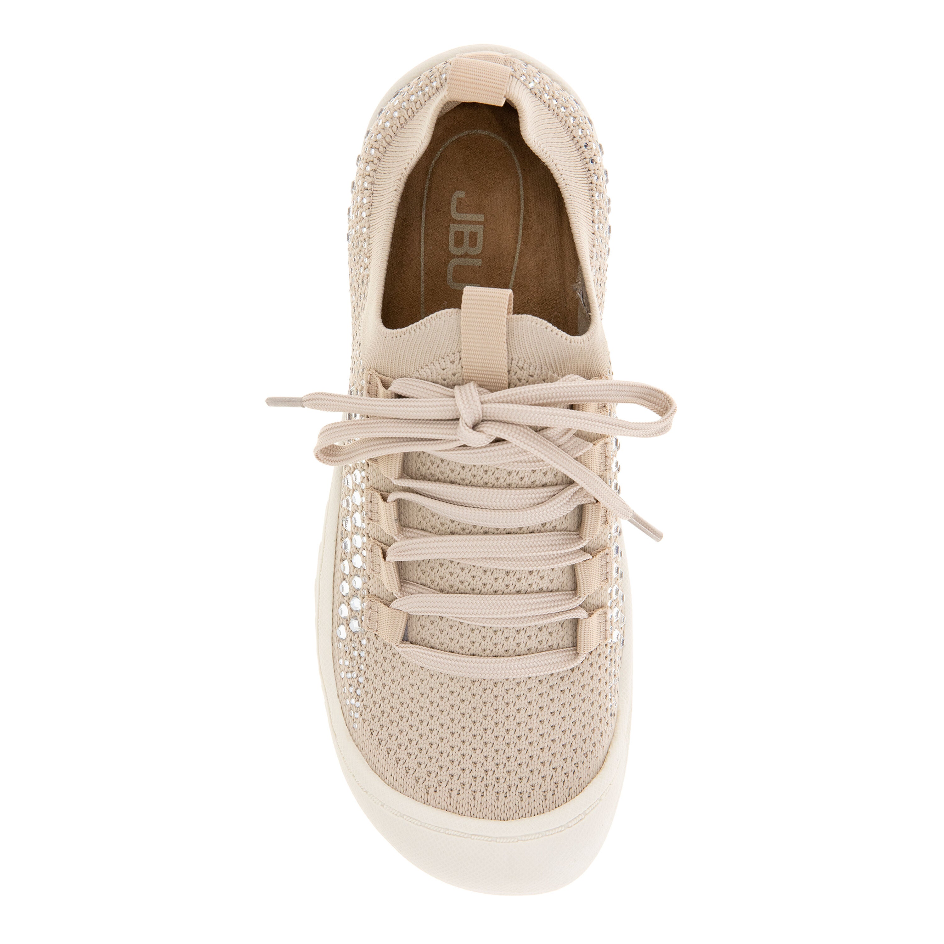 Brittney Slip-On Lace Up Sneaker, LIGHT TAUPE JEWEL, alternate image number 4