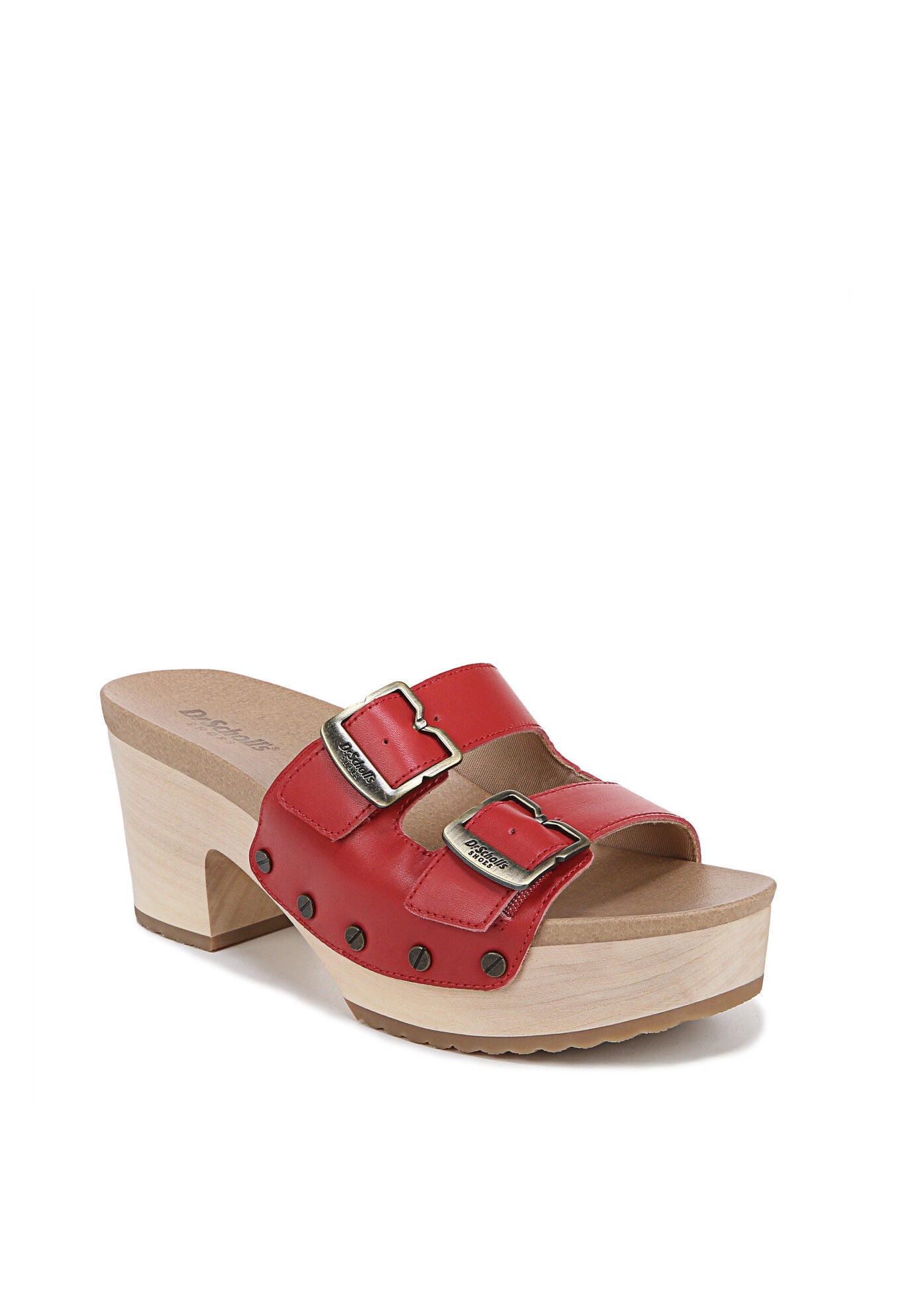 Original Vibe Wedge Sandal, RED LEATHER, hi-res image number 0