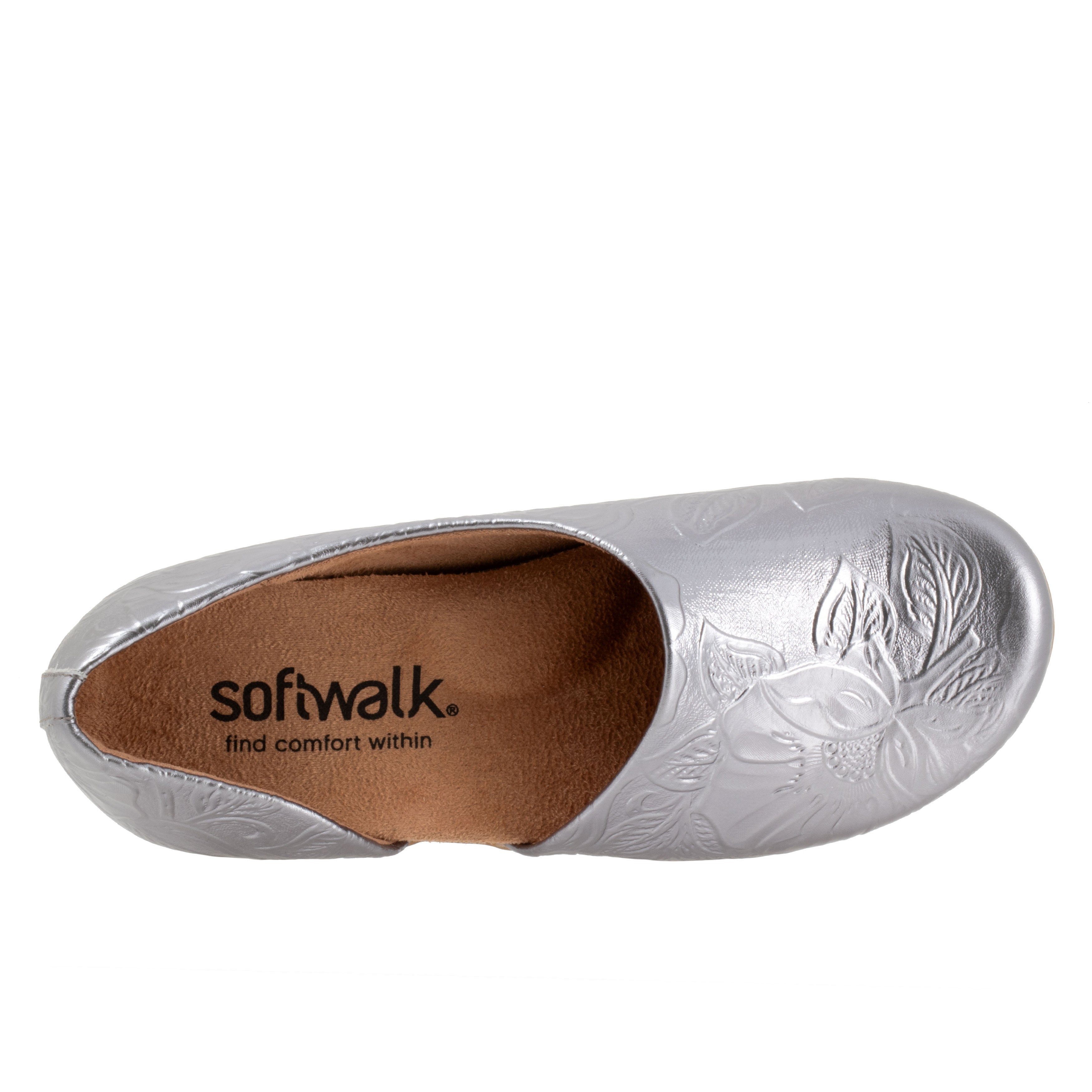 Addie Clog, DARK PEWTER FLORAL, alternate image number 3