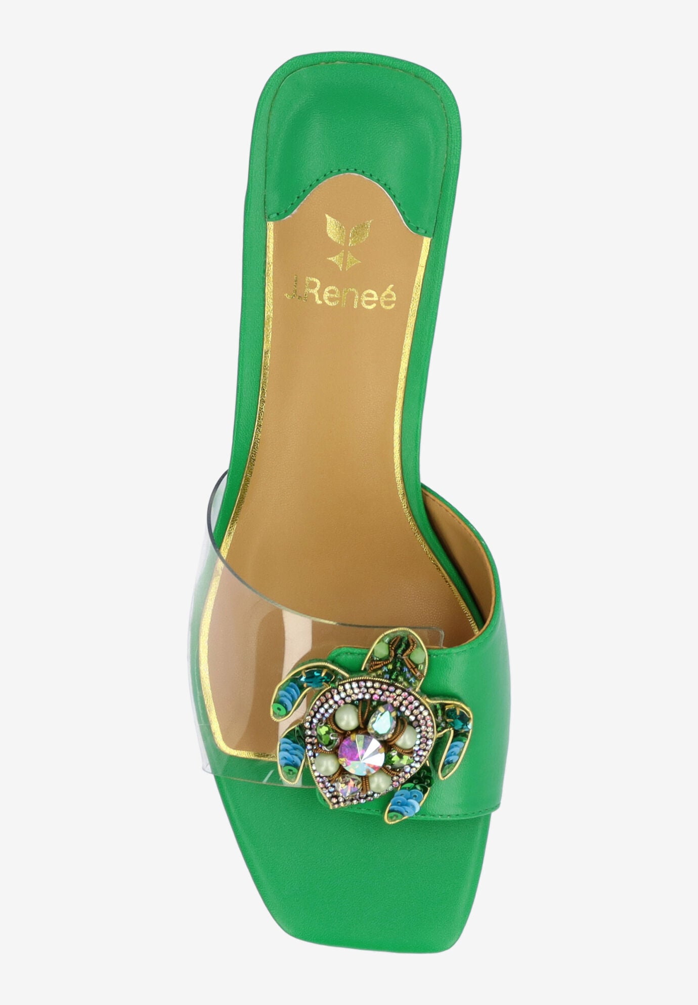 Torti Slip-On Sandal, CLEAR GREEN, alternate image number 2