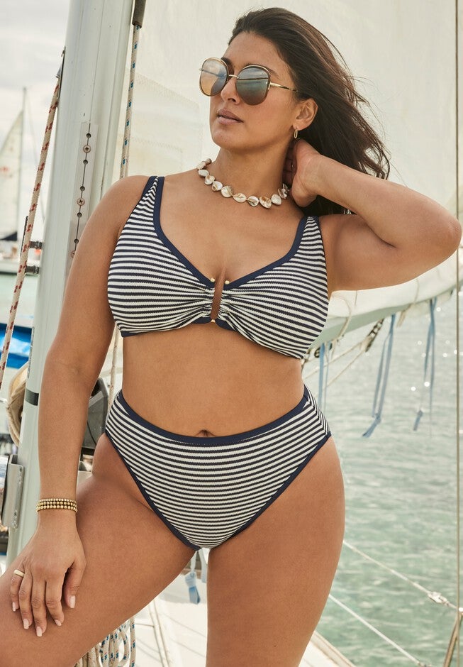 Metallic Lurex U-Wire Bikini Set, , hi-res image number null