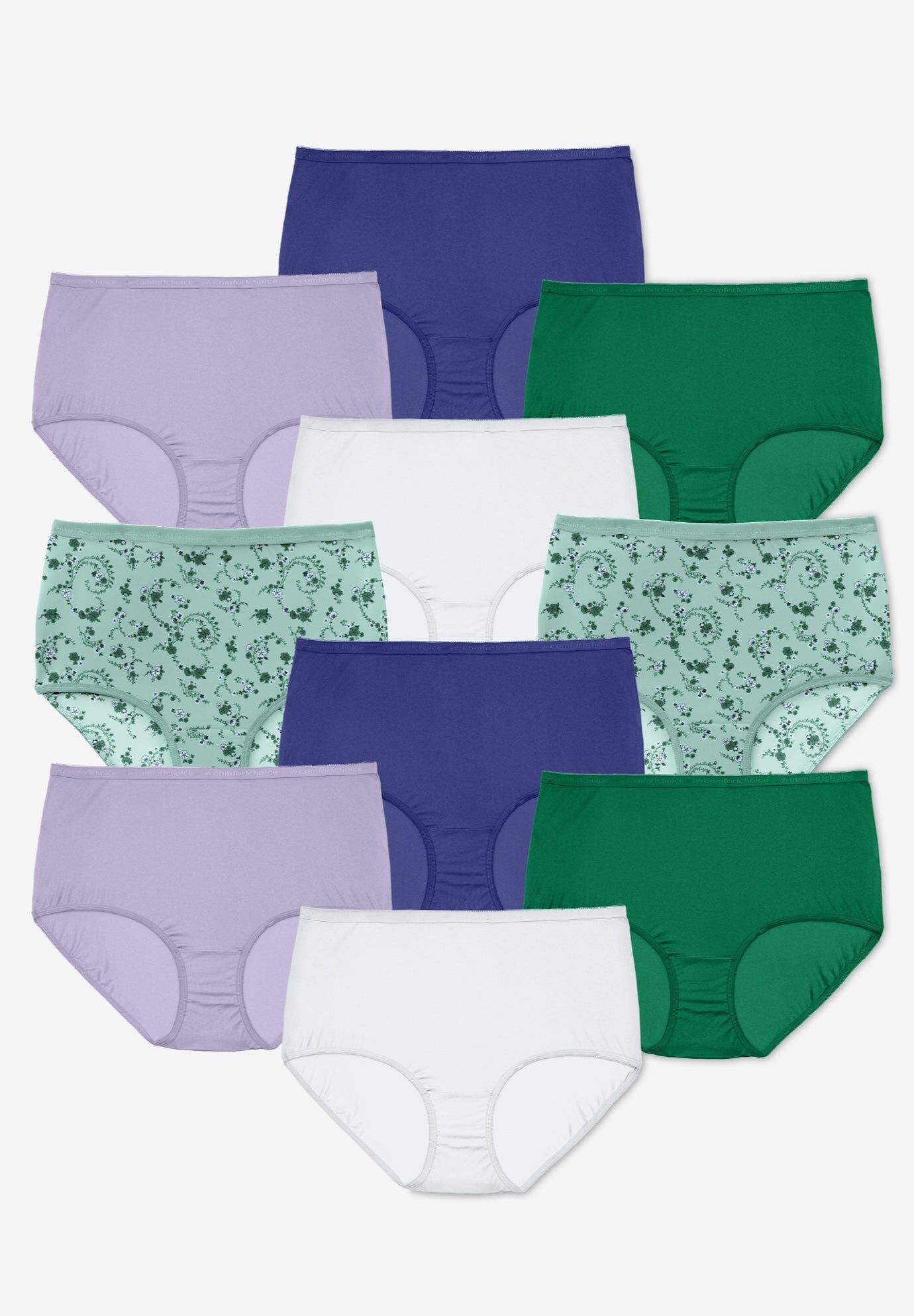 Full Coverage Nylon Brief 10-Pack