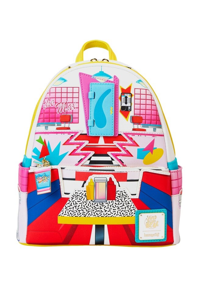 Loungefly x Saved By The Bell The Max Mini Backpack 90s Retro, RED, on-hover image number null
