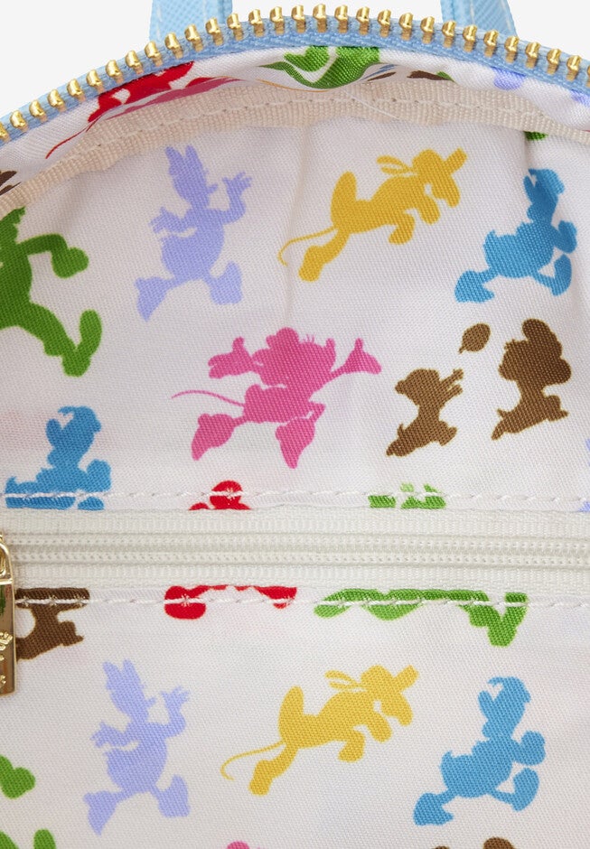 Loungefly X Disney Mickey & Friends Waving Mini Backpack Handbag White, , alternate image number 3
