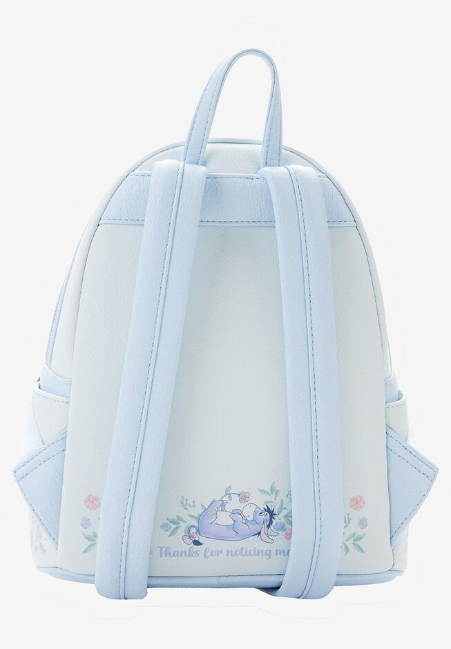 Loungefly X Disney Eeyore Mini Backpack Handbag Floral Light Blue, , alternate image number 3