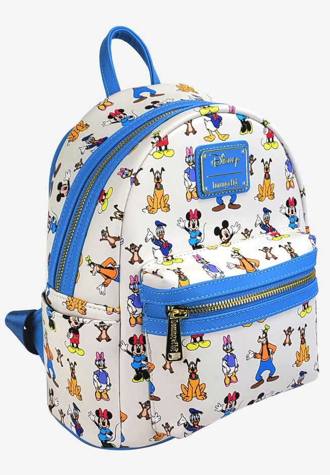Loungefly X Disney Mickey & Friends Waving Mini Backpack Handbag White, , alternate image number 2
