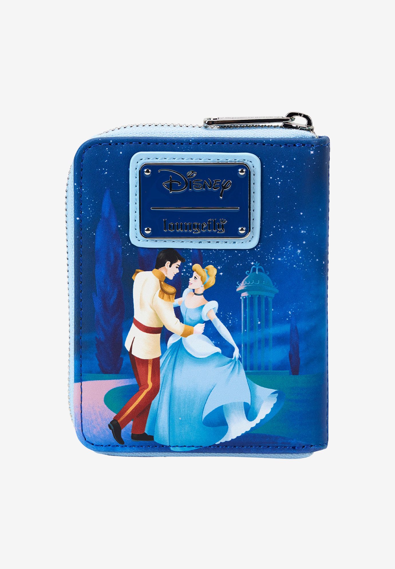 Loungefly x Disney Cinderella Zip Around Wallet 75th Anniversary, BLUE, on-hover image number 1
