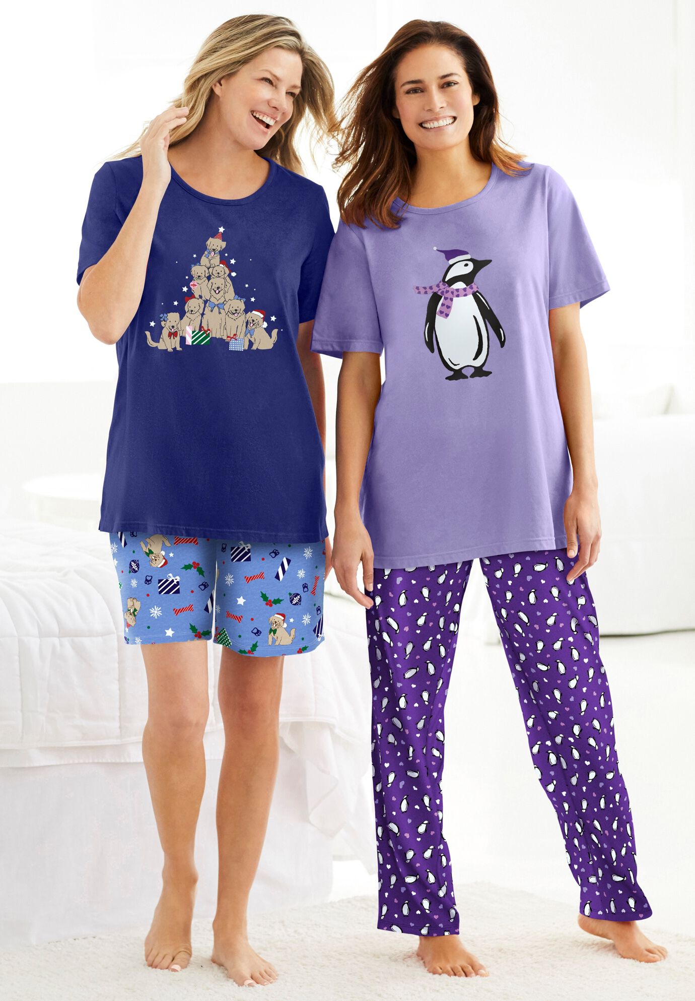 Knit PJ Short Set, , alternate image number 3