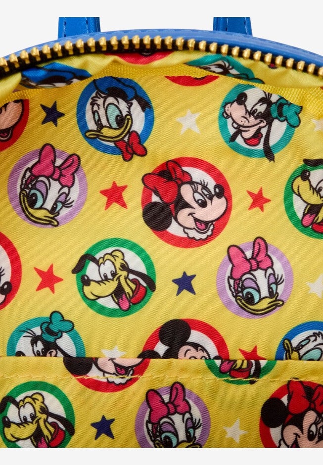 Loungefly x Disney Mickey And Friends Classic Mini Backpack, BLACK, alternate image number null