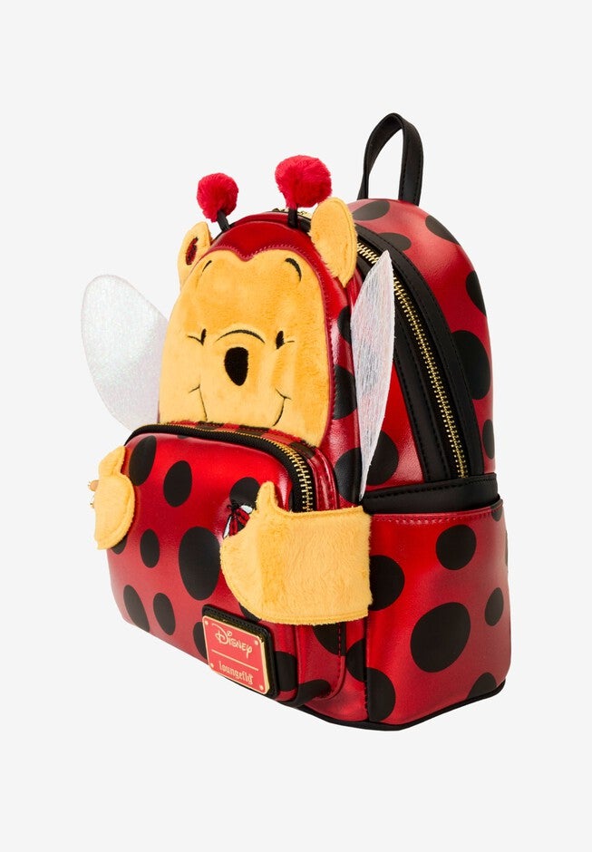 Loungefly x Disney Winnie The Pooh Ladybug Cosplay Mini Backpack, RED, alternate image number null