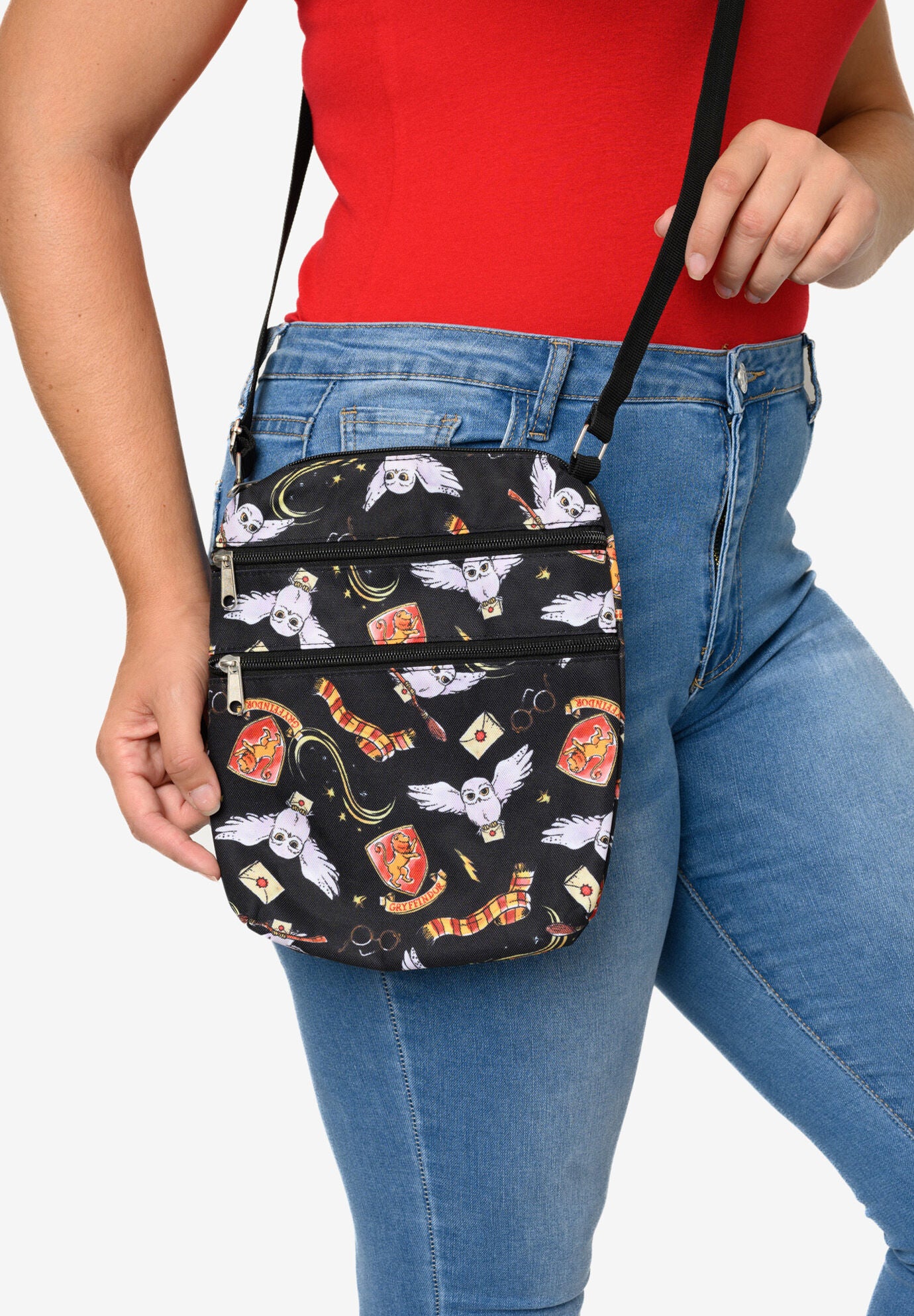 Harry Potter Gryffindor Hedwig Passport Bag Travel Crossbody Purse, , alternate image number 4