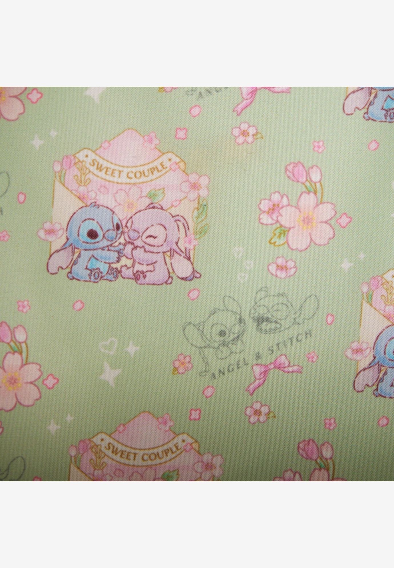 Loungefly Disney Stitch & Angel Mini Backpack Heart Floral Love, BEIGE, alternate image number 5