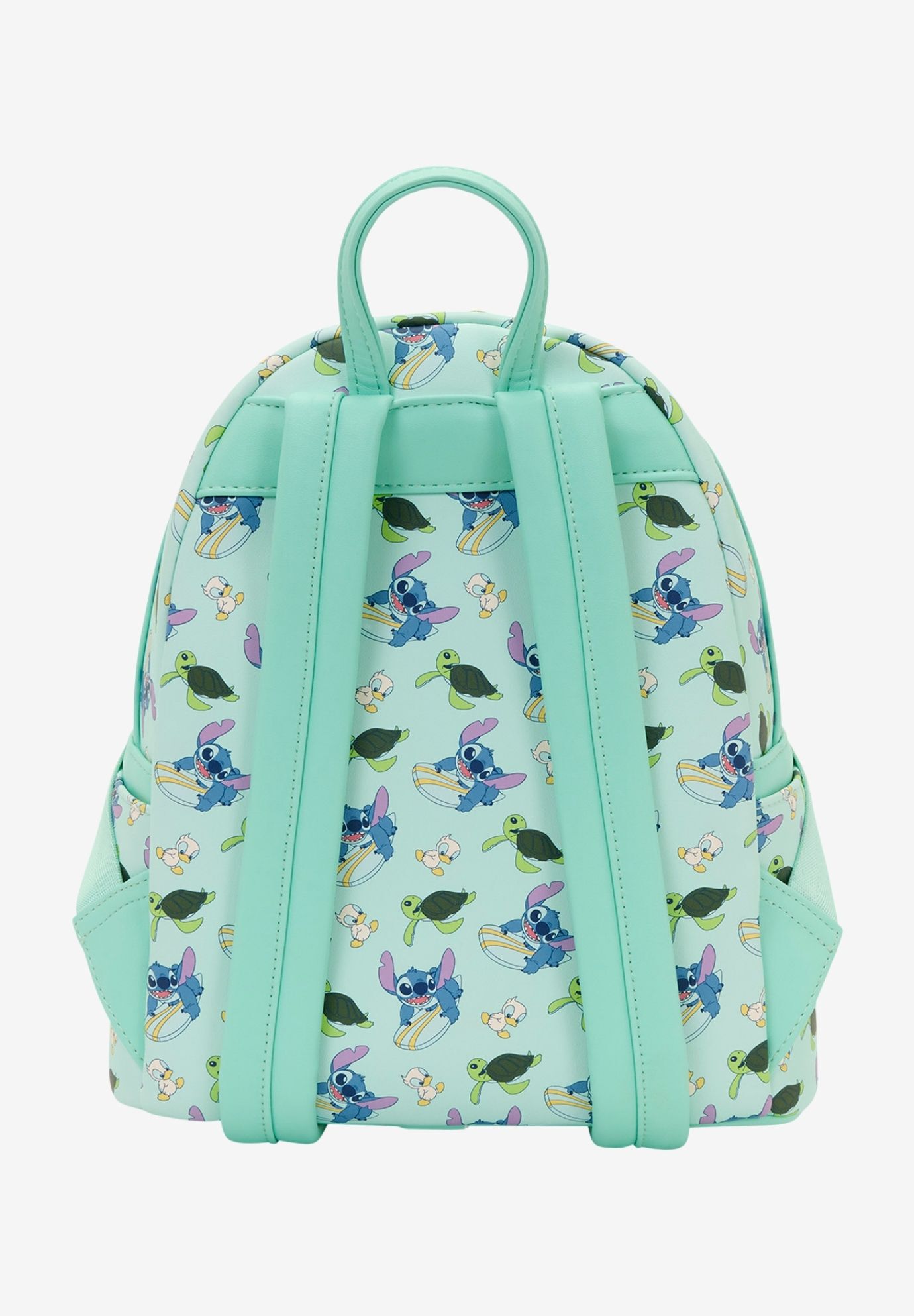 Loungefly Disney Lilo and Stitch Animal Friends Mini Backpack All Over Print, BLUE, on-hover image number 1