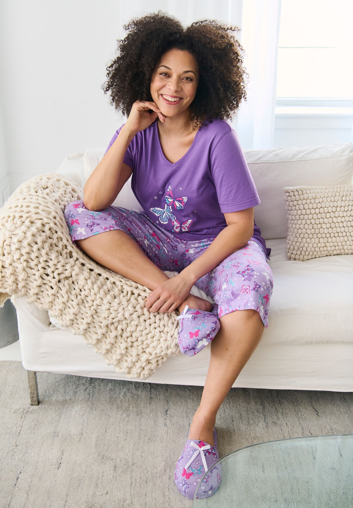 2-Piece Capri PJ Set, , alternate image number 3
