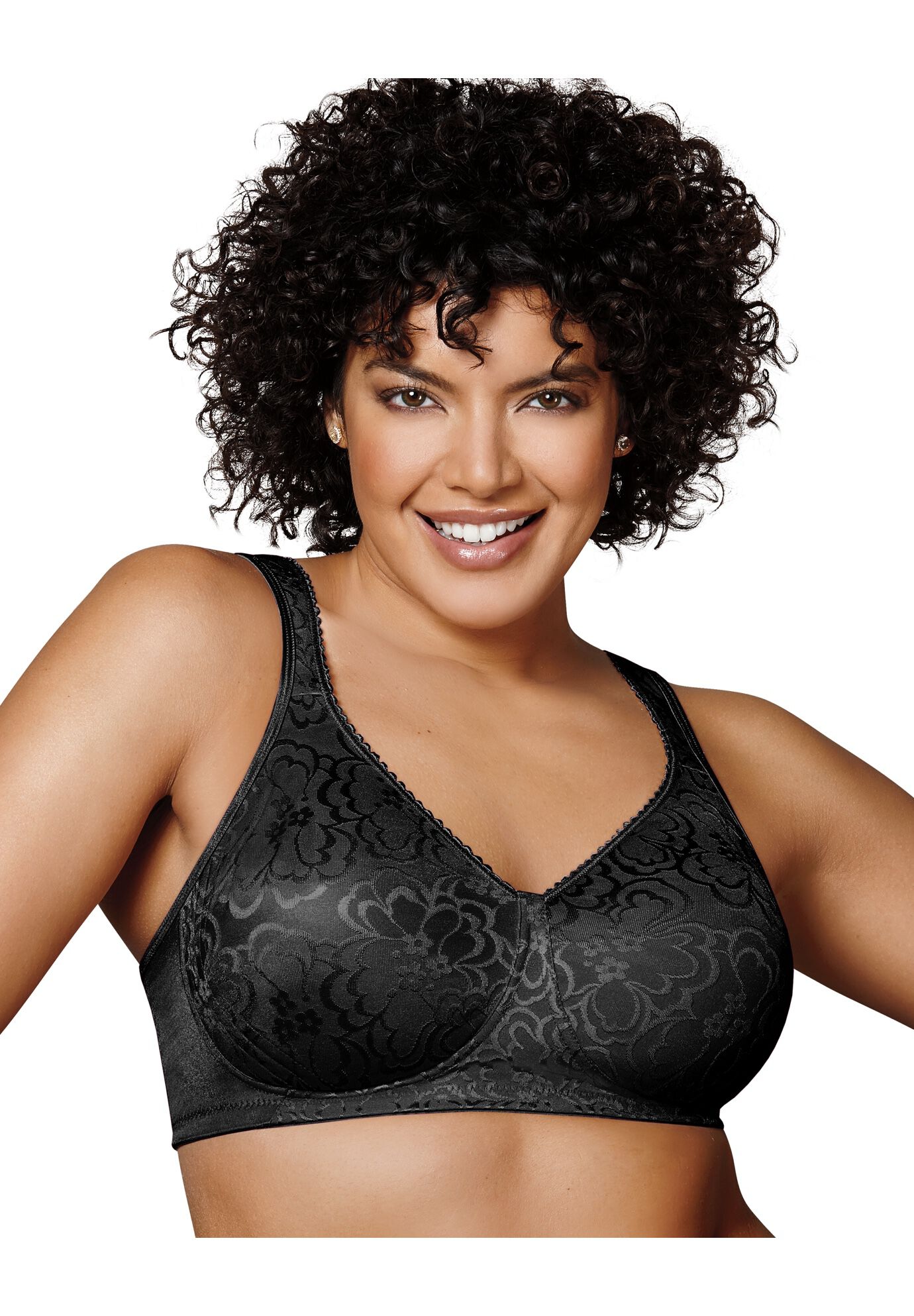 Playtex&reg; 18 Hour Ultimate Lift & Support Wirefree Bra, BLACK, hi-res image number 0