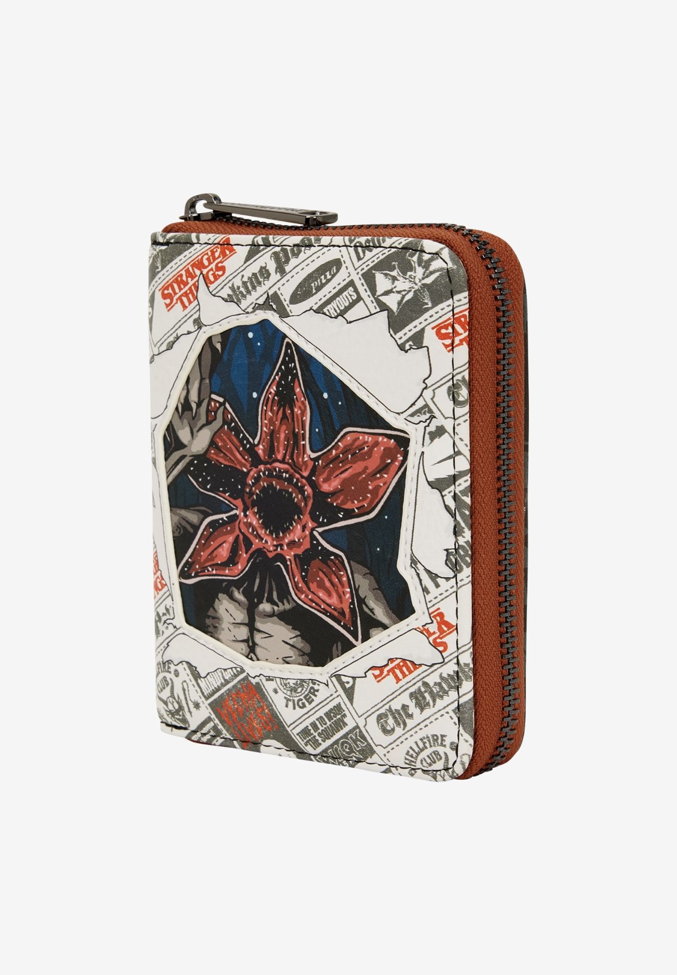 Loungefly x Stranger Things 5 Zip Around Wallet, WHITE, alternate image number 3