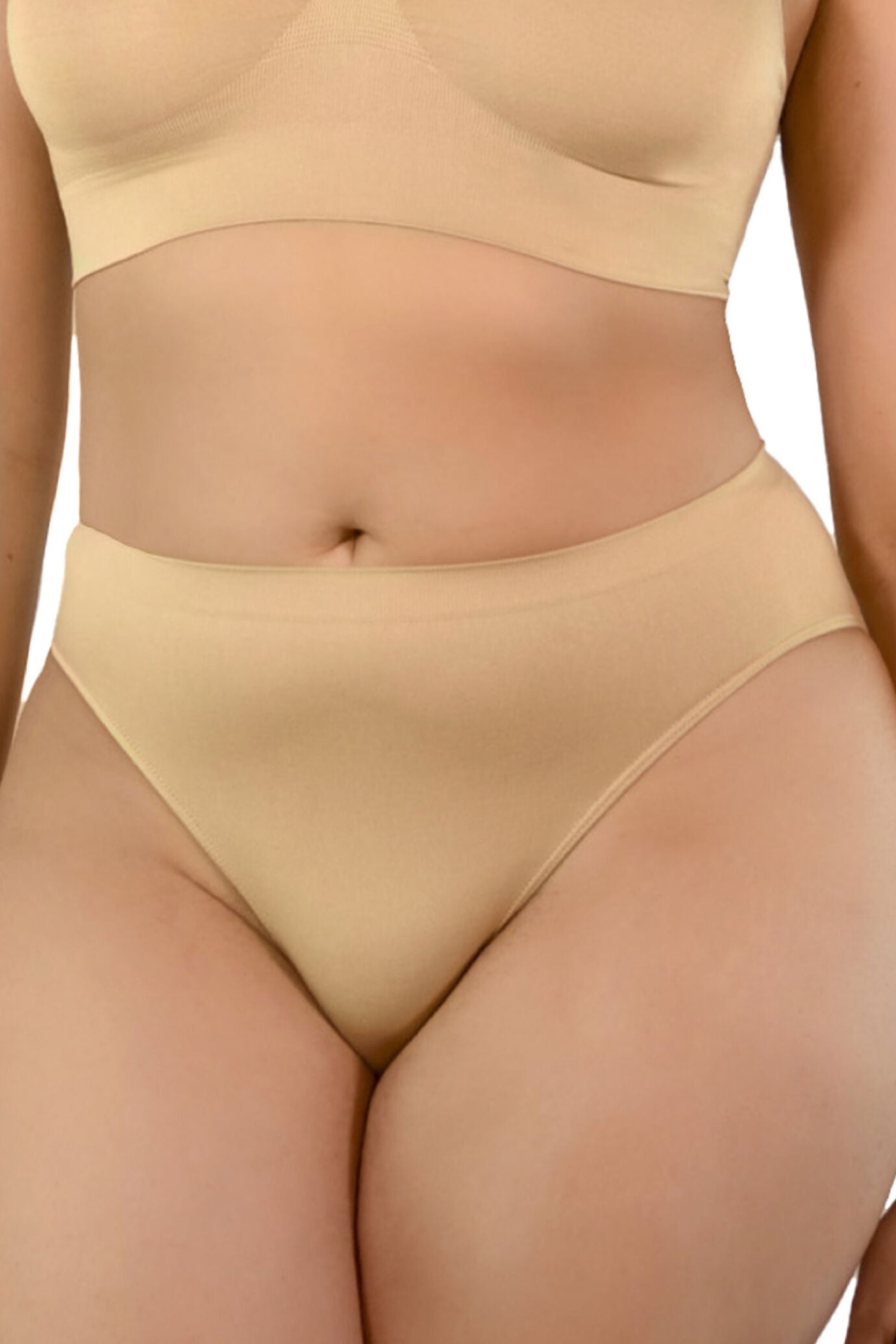 Ahh Seamless High Cut Brief Brief, NUDE, hi-res image number 0