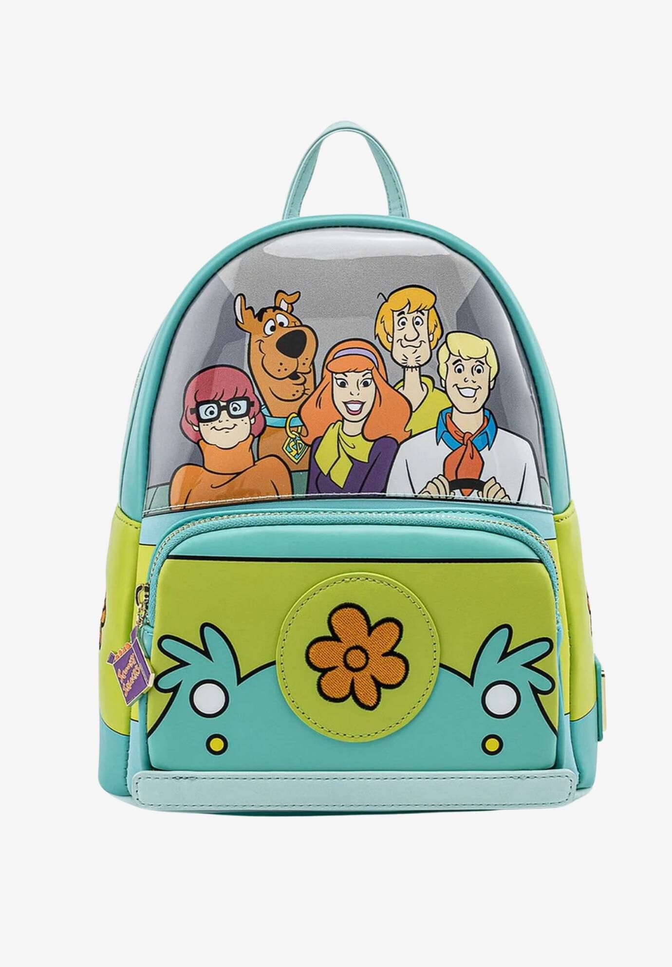 Loungefly x Scooby Doo Mystery Machine Mini Backpack Shoulder Bag Purse, BLUE, hi-res image number 0