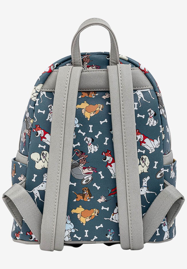 Loungefly x Disney Dogs Mini Backpack Handbag All-Over Print 101 Dalmatians, , on-hover image number 1