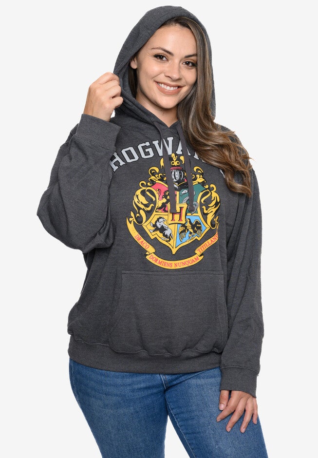 Harry Potter Hoodie Sweatshirt Hogwarts Crest Wizards, , alternate image number null