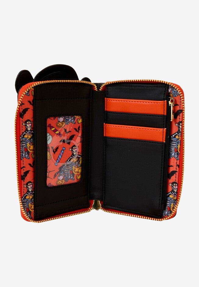 Loungefly x Disney Winnie The Pooh Tigger Skeleton Zip Around Wallet, BLACK, alternate image number null