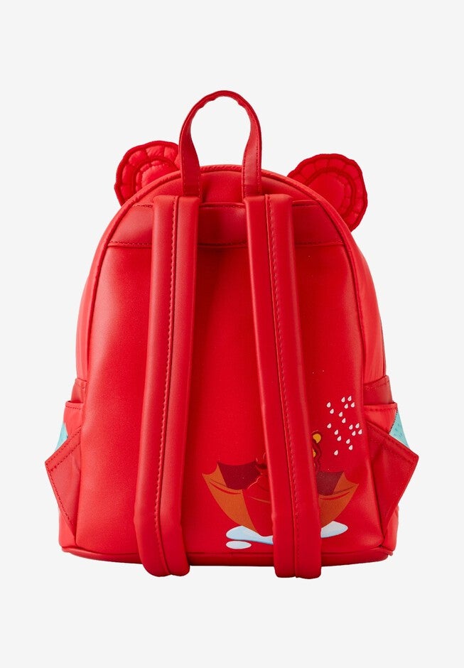 Loungefly x Disney Winnie The Pooh Puffer Jacket Cosplay Mini Backpack, RED, on-hover image number null