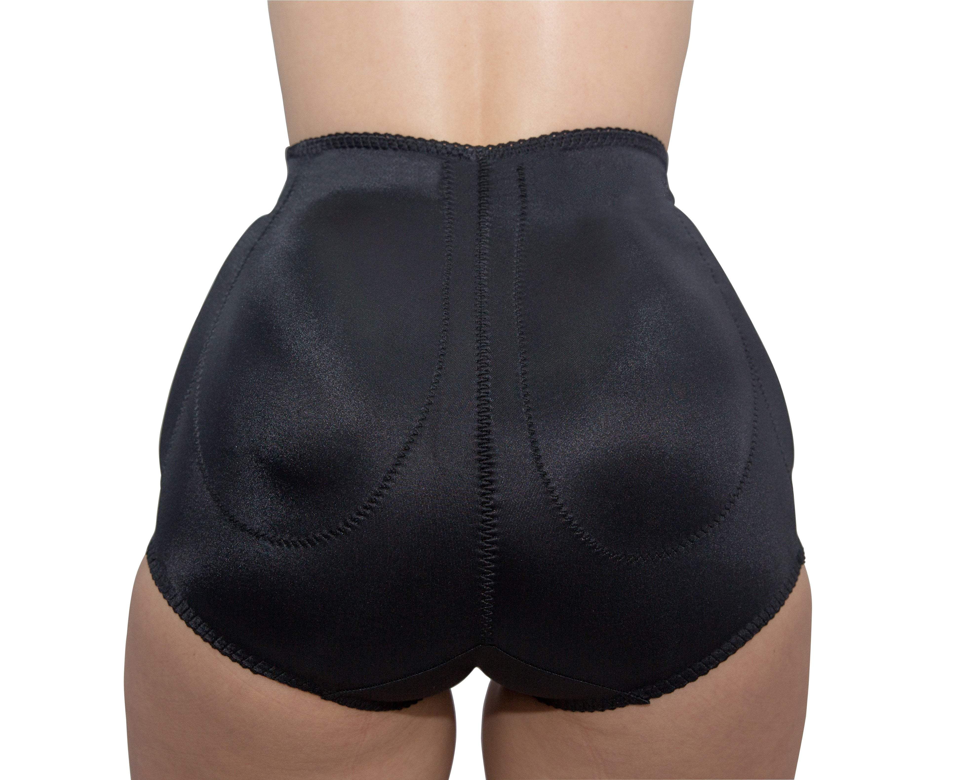 4-Sided Padded Panty Brief Light Shaping/Removable Pads, BLACK, on-hover image number 1