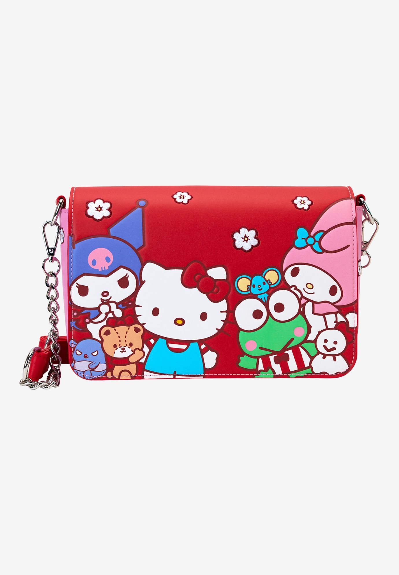 Loungefly x Sanrio Hello Kitty & Friends Crossbody Purse Color Block Bag, PINK, hi-res image number 0