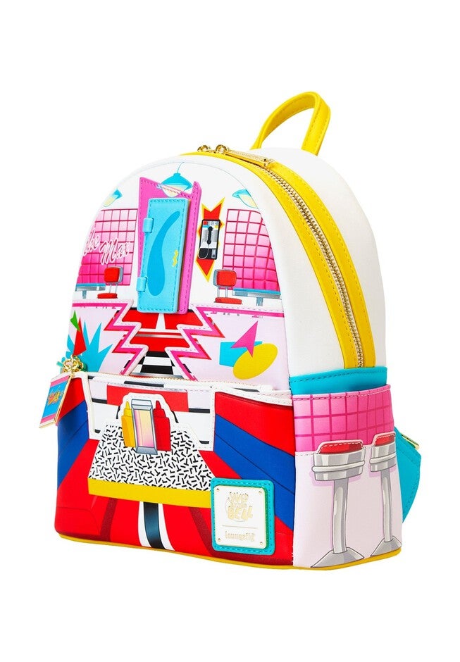 Loungefly x Saved By The Bell The Max Mini Backpack 90s Retro, RED, alternate image number null