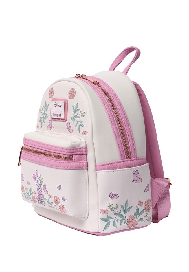 Loungefly x Disney Piglet Floral Mini Backpack Winnie the Pooh Pink, PINK, alternate image number 2