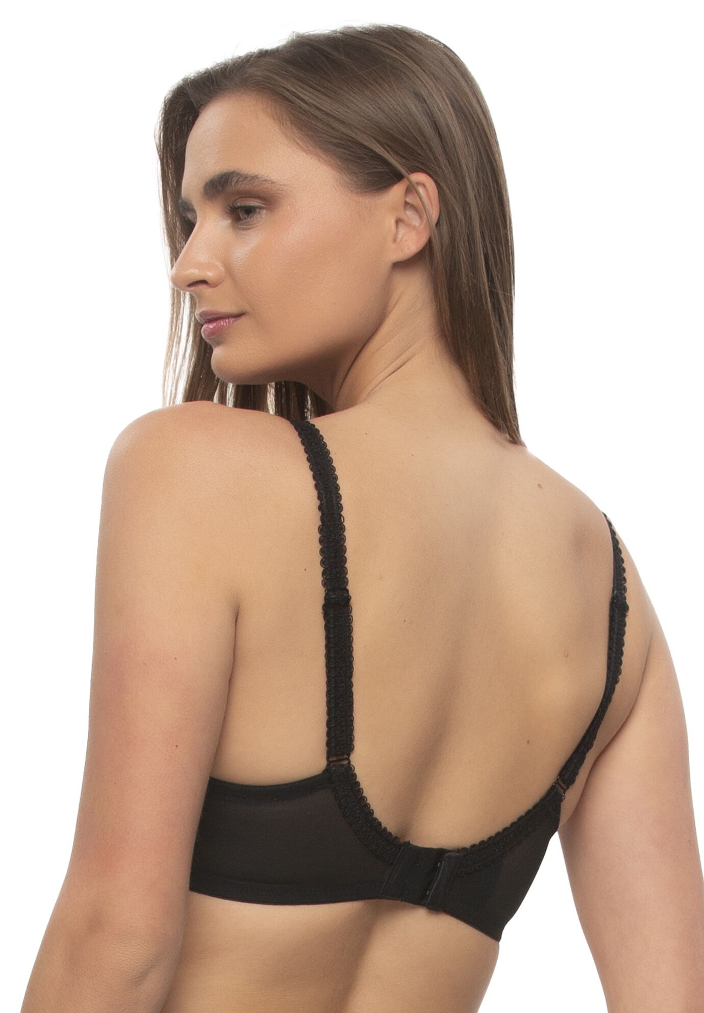 Fleurs Embroidered Unlined Bra, , alternate image number 4