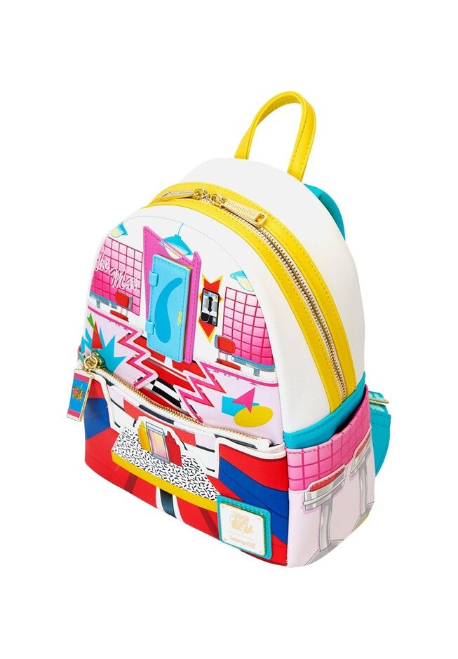 Loungefly x Saved By The Bell The Max Mini Backpack 90s Retro, RED, alternate image number null