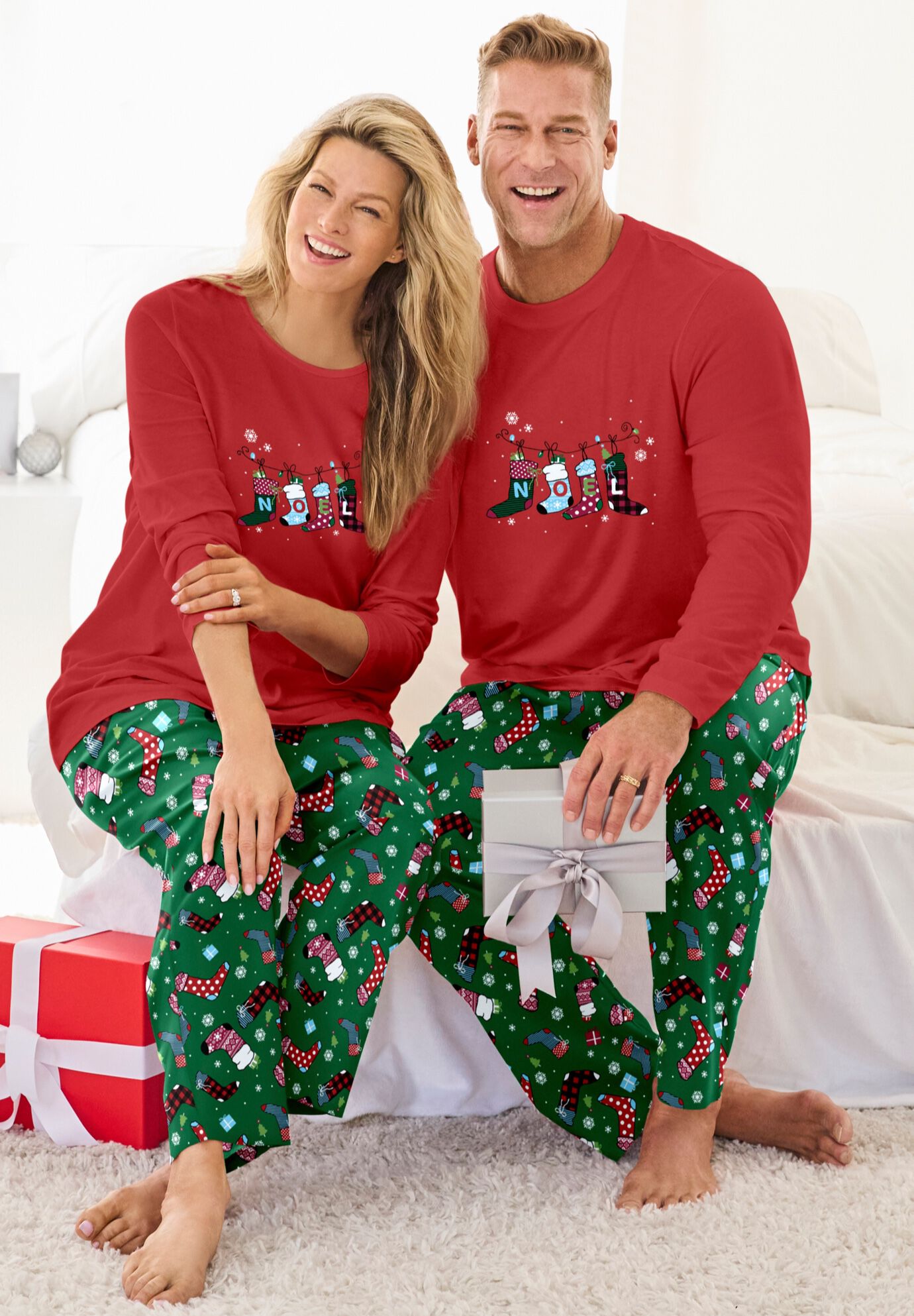 Long Sleeve Knit PJ Set, , alternate image number 7