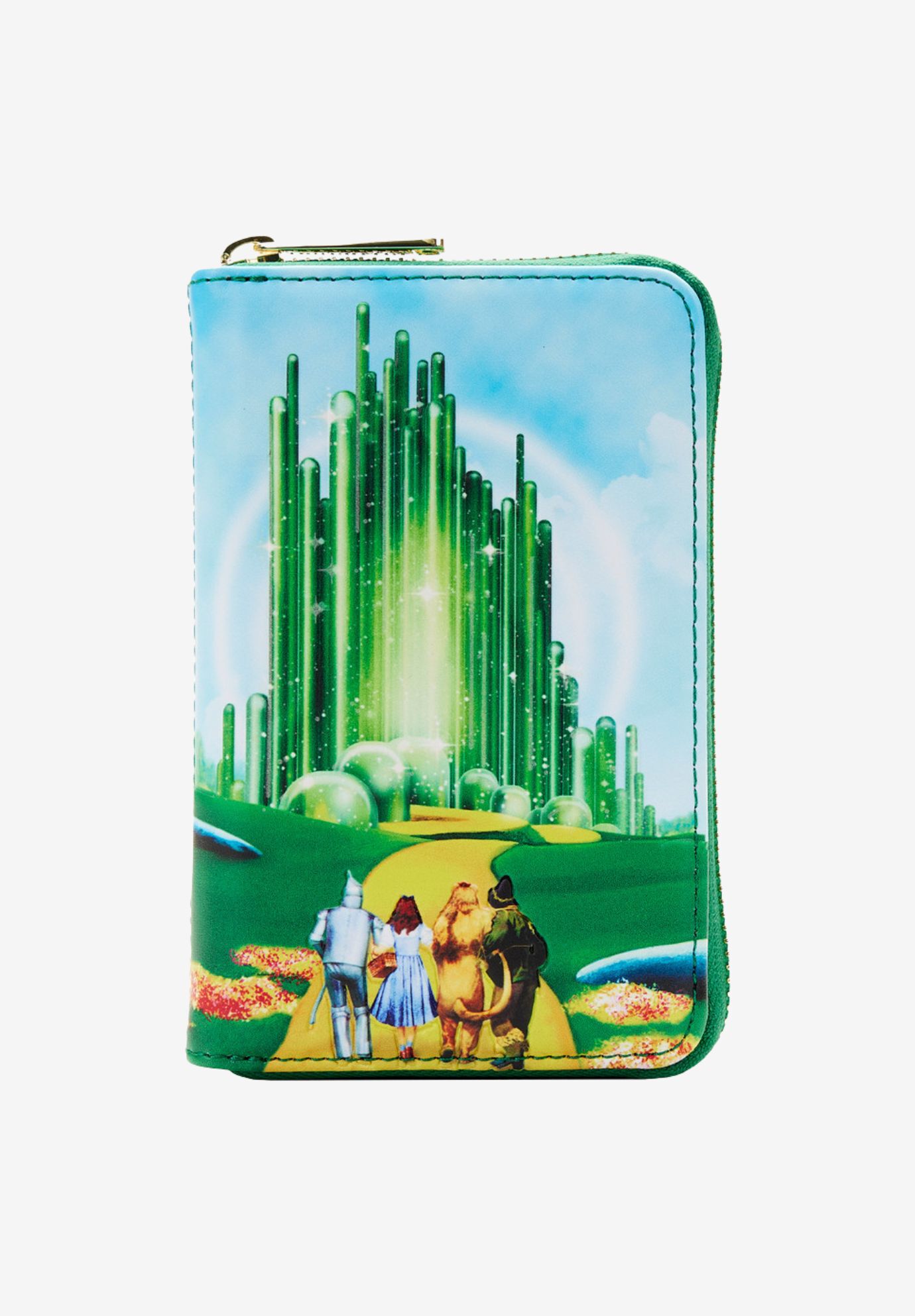 Loungefly x Warner Bros Wizard Of Oz Emerald City Zip Around Wallet, GREEN, hi-res image number 0