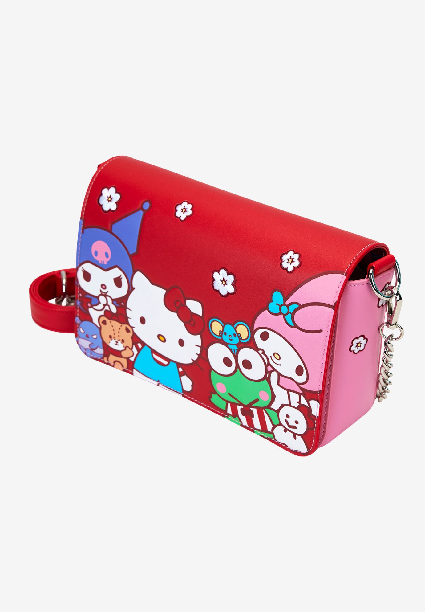 Loungefly x Sanrio Hello Kitty & Friends Crossbody Purse Color Block Bag, PINK, alternate image number 2