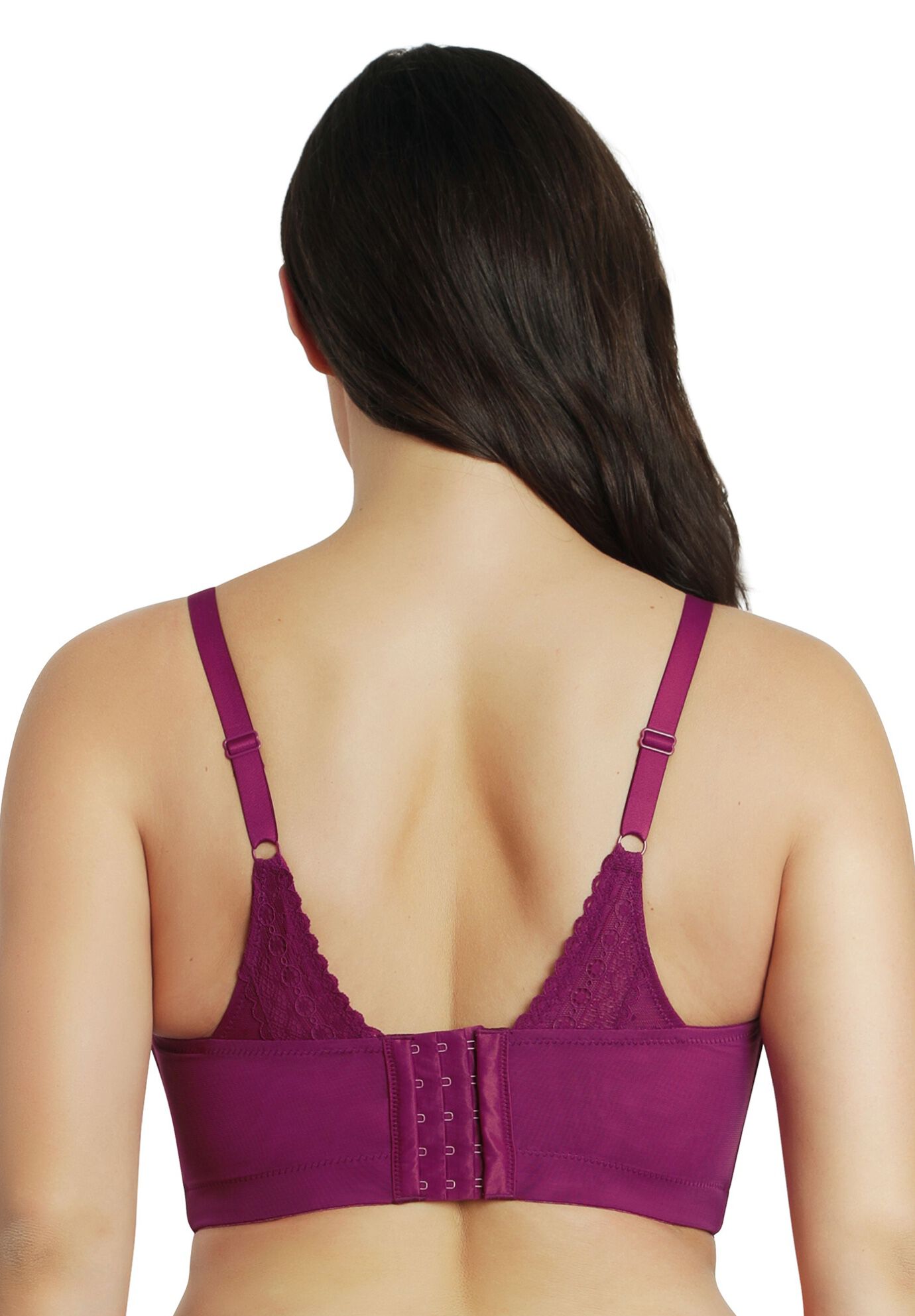 Mia Dot Wire-Free Padded Mesh Bralette, , alternate image number 4