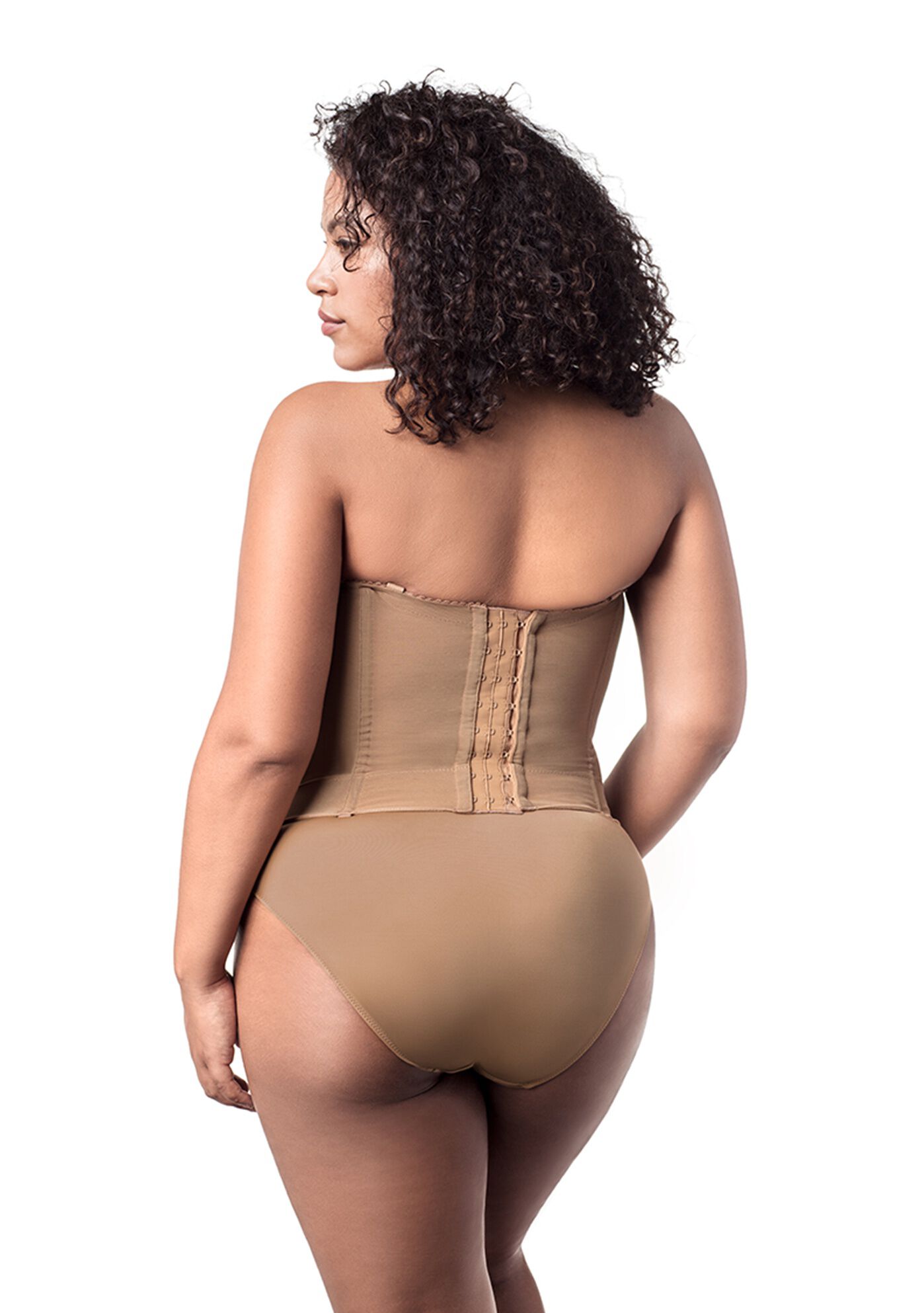 Make it Lace Strapless Longline 6621, MOCHA, on-hover image number 1