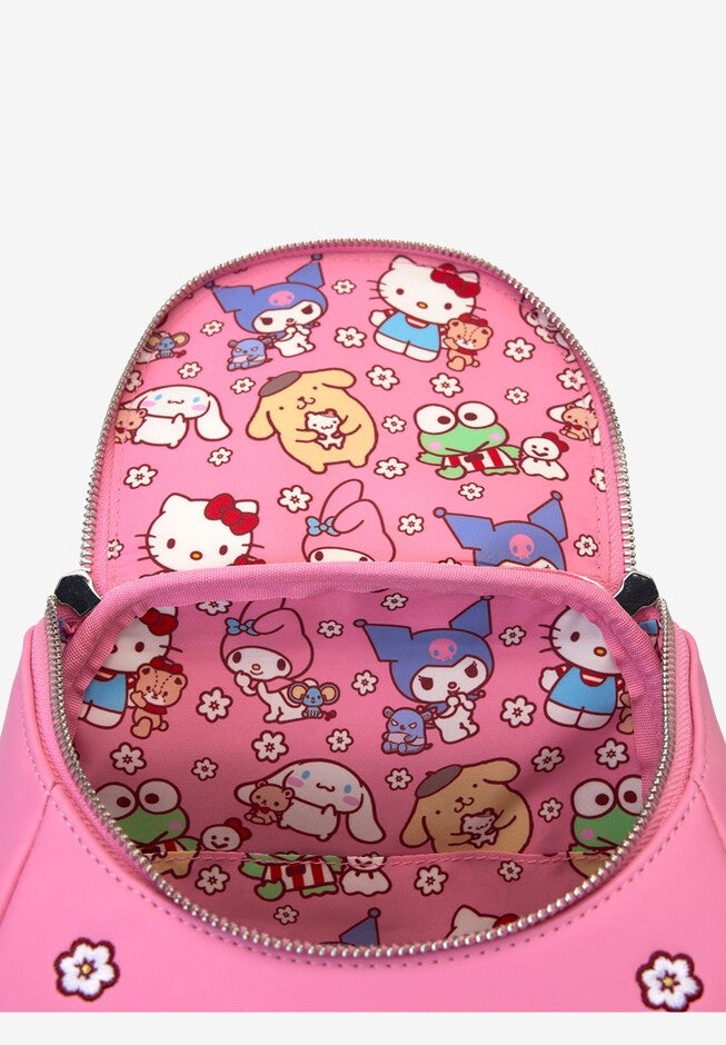 Loungefly x Sanrio Hello Kitty & Friends Mini Backpack Handbag Color Block, PINK, alternate image number null