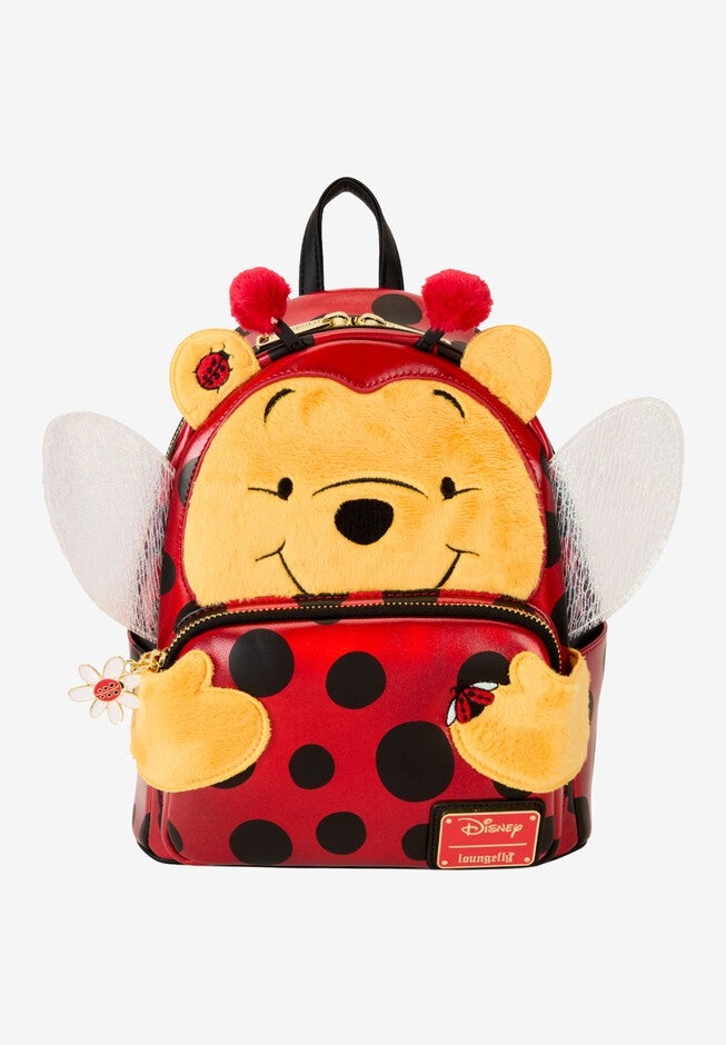 Loungefly x Disney Winnie The Pooh Ladybug Cosplay Mini Backpack, RED, hi-res image number null