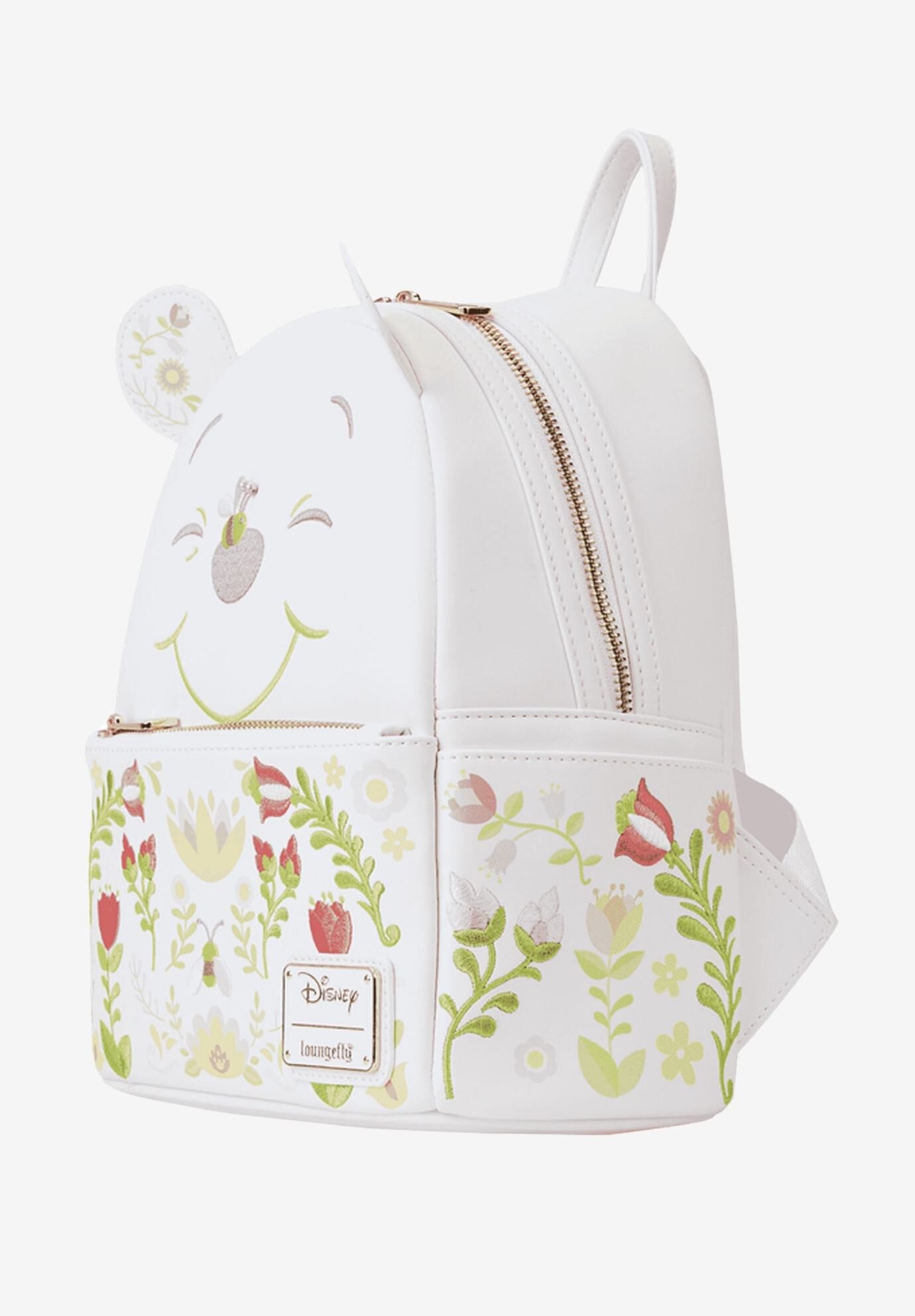 Loungefly x Disney Winnie The Pooh Floral Mini Backpack Cosplay, WHITE, alternate image number 2