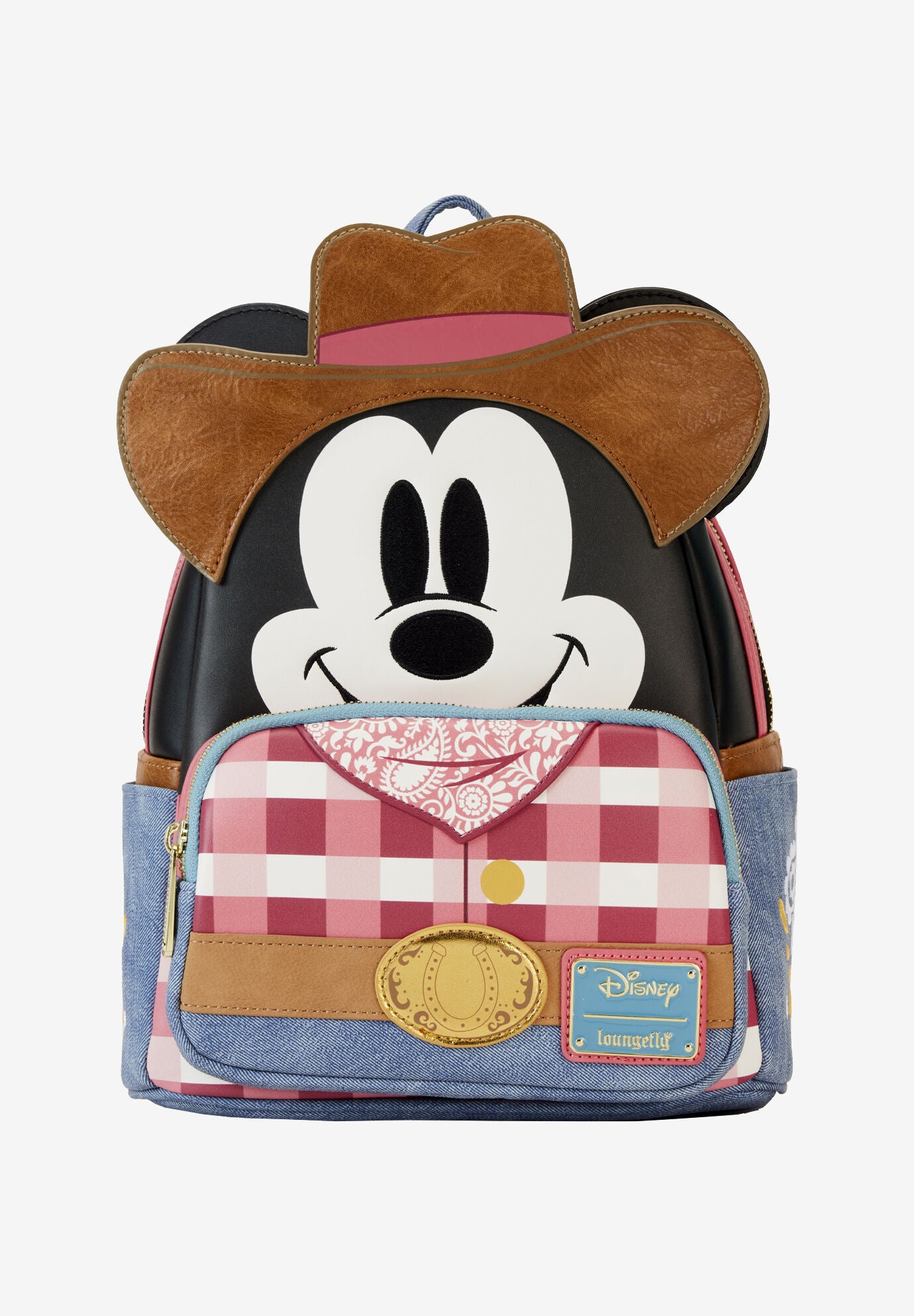 Loungefly X Disney Western Mickey Mouse Mini Backpack, BLACK, hi-res image number 0