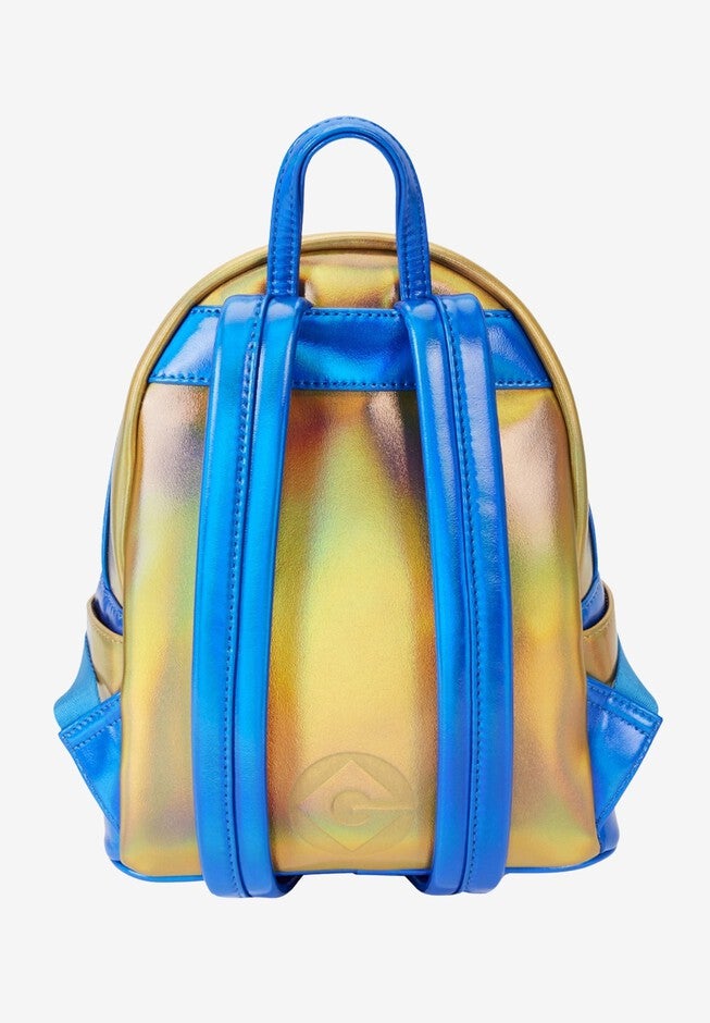 Loungefly X Despicable Me Mini Backpack Handbag Iridescent Minion Bob Cosplay, , on-hover image number null